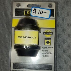 Deadbolt Lock - Black and Yellow